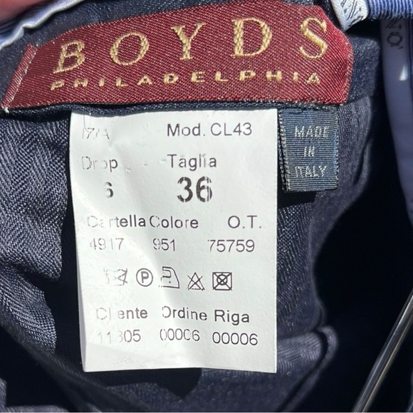 🌻NEW w.tags Vigano Gray Wool Straight Leg Flat Front Dress Pants Men's Size 36 - Picture 8 of 12